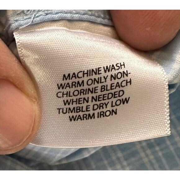 Vineyard Vines Mens Whale Shirt Button Down Blue Plaid Check Long Sleeve M - Picture 3 of 10